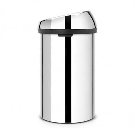 Κάδος Brabantia Touch Bin 647254, 60 l, ομαλό και αθόρυβο άνοιγμα, Inox