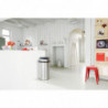 Κάδος Brabantia Touch Bin 647255, 60 l, Ομαλό και αθόρυβο άνοιγμα, ανθεκτικός στα δακτυλικά αποτυπώματα, Inox/matt