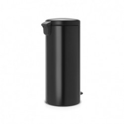 Κάδος με πεντάλ Brabantia NewIcon 649059, 30 l, Εύκολο κλείσιμο, Αντιολισθητική βάση, Μαύρο