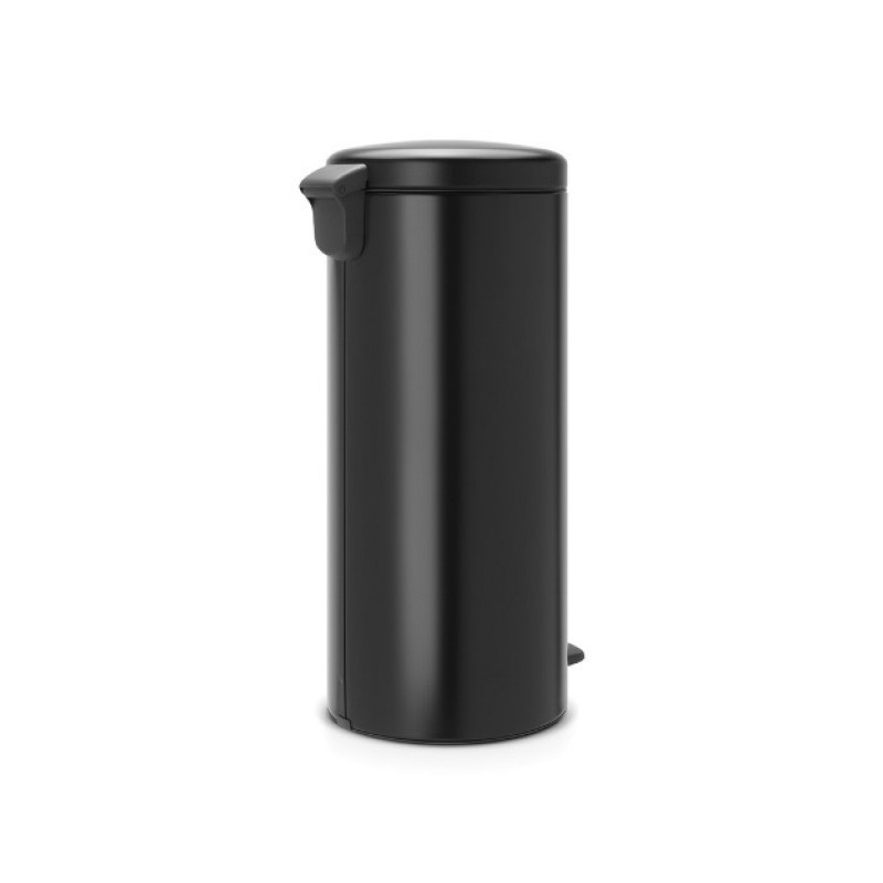Κάδος με πεντάλ Brabantia NewIcon 649059, 30 l, Εύκολο κλείσιμο, Αντιολισθητική βάση, Μαύρο