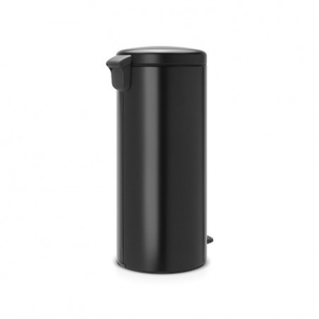 Κάδος με πεντάλ Brabantia NewIcon 649059, 30 l, Εύκολο κλείσιμο, Αντιολισθητική βάση, Μαύρο