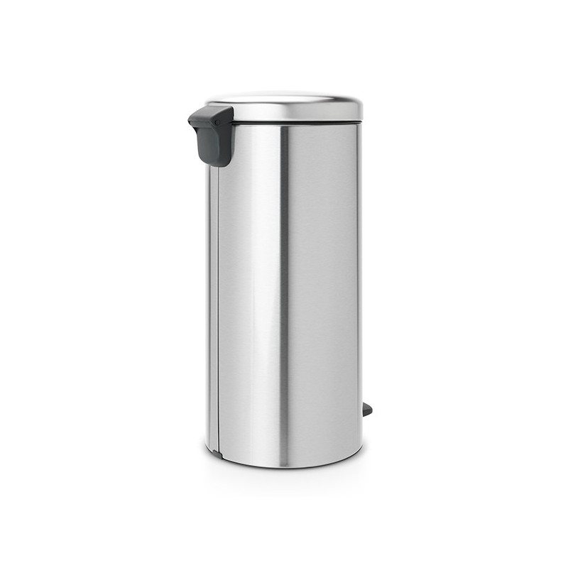 Κάδος με πεντάλ Brabantia NewIcon 649061, 30 l, Εύκολο κλείσιμο, Αντιολισθητική βάση, Ανθεκτικό στα δακτυλικά αποτυπώματα, Inox/Matte