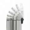 Κάδος με πεντάλ Brabantia NewIcon 649061, 30 l, Εύκολο κλείσιμο, Αντιολισθητική βάση, Ανθεκτικό στα δακτυλικά αποτυπώματα, Inox/Matte
