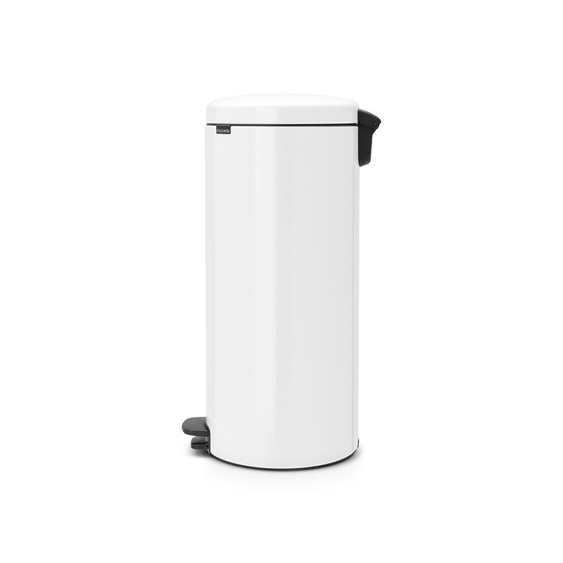 Κάδος με πεντάλ Brabantia NewIcon 649063, 30 l, Εύκολο κλείσιμο, Αντιολισθητική βάση, Μεταλλικός εσωτερικός κάδος, Λευκό