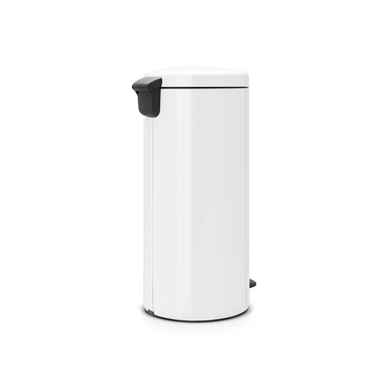 Κάδος με πεντάλ Brabantia NewIcon 649063, 30 l, Εύκολο κλείσιμο, Αντιολισθητική βάση, Μεταλλικός εσωτερικός κάδος, Λευκό