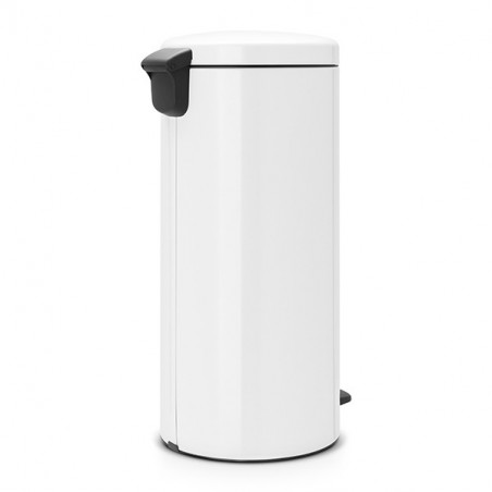 Κάδος με πεντάλ Brabantia NewIcon 649063, 30 l, Εύκολο κλείσιμο, Αντιολισθητική βάση, Μεταλλικός εσωτερικός κάδος, Λευκό