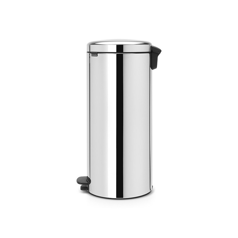 Κάδος με πεντάλ Brabantia NewIcon 649064, 30 l, Εύκολο κλείσιμο, Αντιολισθητική βάση, Μεταλλικός εσωτερικός κάδος, Inox