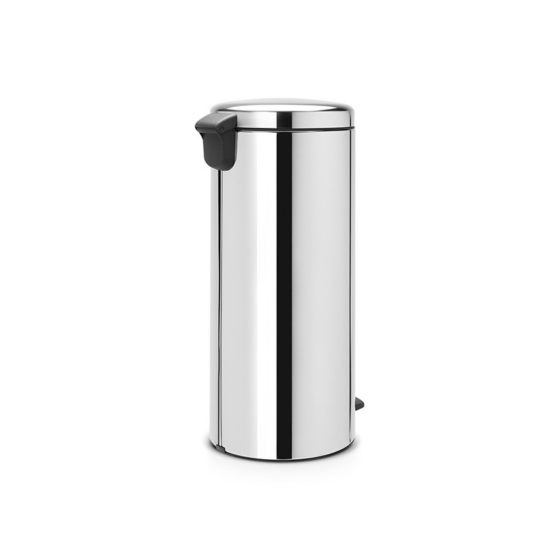 Κάδος με πεντάλ Brabantia NewIcon 649064, 30 l, Εύκολο κλείσιμο, Αντιολισθητική βάση, Μεταλλικός εσωτερικός κάδος, Inox