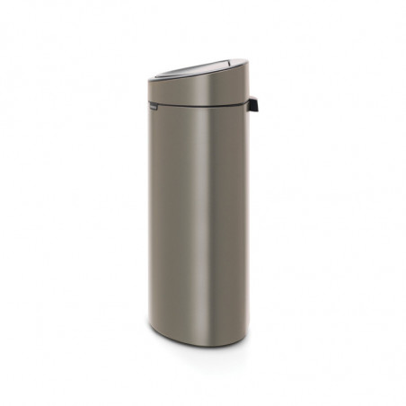 Κάδος Brabantia Touch Bin New 649732, 40 l, αθόρυβο και ομαλό κλείσιμο, επίπεδη πλάτη, γκρι
