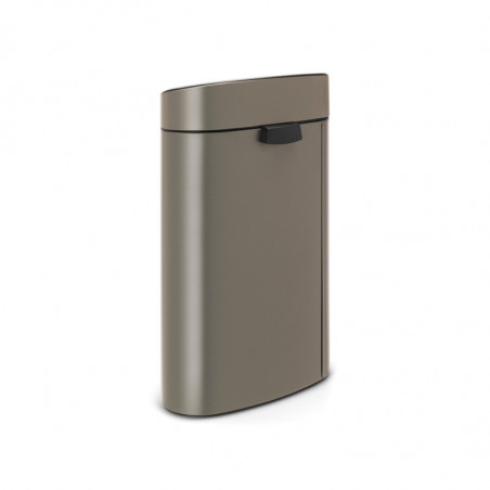 Κάδος Brabantia Touch Bin New 649732, 40 l, αθόρυβο και ομαλό κλείσιμο, επίπεδη πλάτη, γκρι