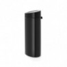 Κάδος Brabantia Touch Bin New 649733, 40 l, αθόρυβο και ομαλό κλείσιμο, επίπεδη πλάτη, Μαύρο