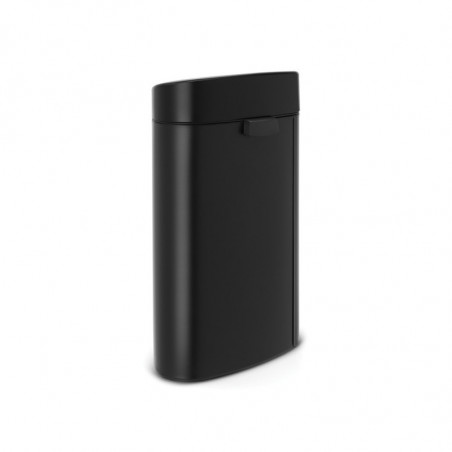 Κάδος Brabantia Touch Bin New 649733, 40 l, αθόρυβο και ομαλό κλείσιμο, επίπεδη πλάτη, Μαύρο