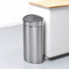 Κάδος απορριμμάτων Brabantia Touch Bin New 649734, 40 λίτρα, Αθόρυβο και ομαλό κλείσιμο, Επίπεδη πλάτη, Ανθεκτικό στα δακτυλικά αποτυπώματα, Ανοξείδωτο/ματ