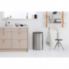Κάδος απορριμμάτων Brabantia Touch Bin New 649734, 40 λίτρα, Αθόρυβο και ομαλό κλείσιμο, Επίπεδη πλάτη, Ανθεκτικό στα δακτυλικά αποτυπώματα, Ανοξείδωτο/ματ