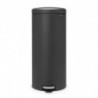Κάδος με πεντάλ Brabantia NewIcon 649753, 30 l, Ομαλό κλείσιμο, Αντιολισθητική βάση, Σατινέ φινίρισμα, Σκούρο γκρι