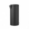 Κάδος με πεντάλ Brabantia NewIcon 649753, 30 l, Ομαλό κλείσιμο, Αντιολισθητική βάση, Σατινέ φινίρισμα, Σκούρο γκρι