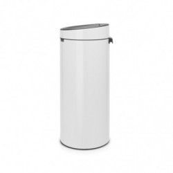 Κάδος Brabantia Touch Bin New 649999, 30 l, αθόρυβο και ομαλό κλείσιμο, Λευκό