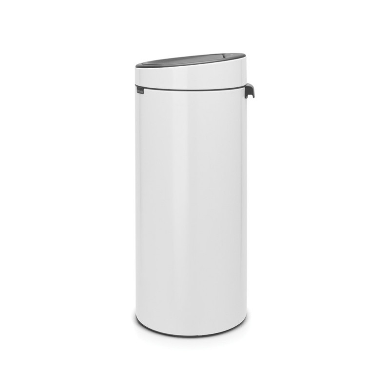 Κάδος Brabantia Touch Bin New 649999, 30 l, αθόρυβο και ομαλό κλείσιμο, Λευκό