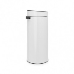 Κάδος Brabantia Touch Bin New 649999, 30 l, αθόρυβο και ομαλό κλείσιμο, Λευκό