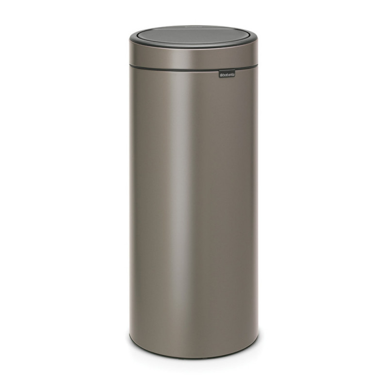 Κάδος Brabantia Touch Bin New 650007, 30 L, αθόρυβο και ομαλό κλείσιμο, γκρι