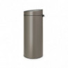 Κάδος Brabantia Touch Bin New 650007, 30 L, αθόρυβο και ομαλό κλείσιμο, γκρι