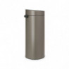Κάδος Brabantia Touch Bin New 650007, 30 L, αθόρυβο και ομαλό κλείσιμο, γκρι