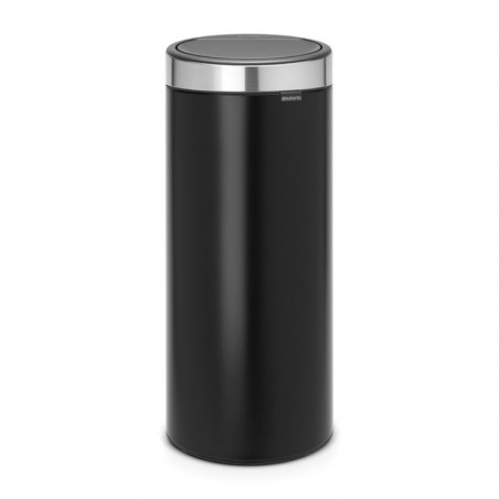 Κάδος Brabantia Touch Bin New 650009, 30 l, αθόρυβο και ομαλό κλείσιμο, μαύρο/inox