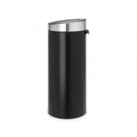 Κάδος Brabantia Touch Bin New 650009, 30 l, αθόρυβο και ομαλό κλείσιμο, μαύρο/inox