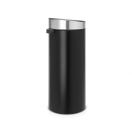 Κάδος Brabantia Touch Bin New 650009, 30 l, αθόρυβο και ομαλό κλείσιμο, μαύρο/inox