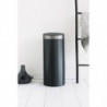 Κάδος Brabantia Touch Bin New 650009, 30 l, αθόρυβο και ομαλό κλείσιμο, μαύρο/inox