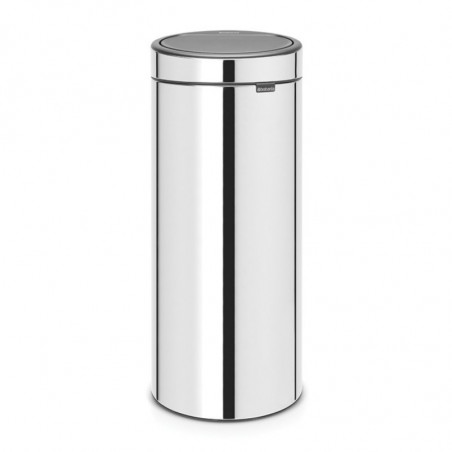 Κάδος Brabantia Touch Bin New 650010, 30 l, Αθόρυβο και ομαλό κλείσιμο, Λαμπερό όνυχα