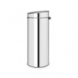 Κάδος Brabantia Touch Bin New 650010, 30 l, Αθόρυβο και ομαλό κλείσιμο, Λαμπερό όνυχα