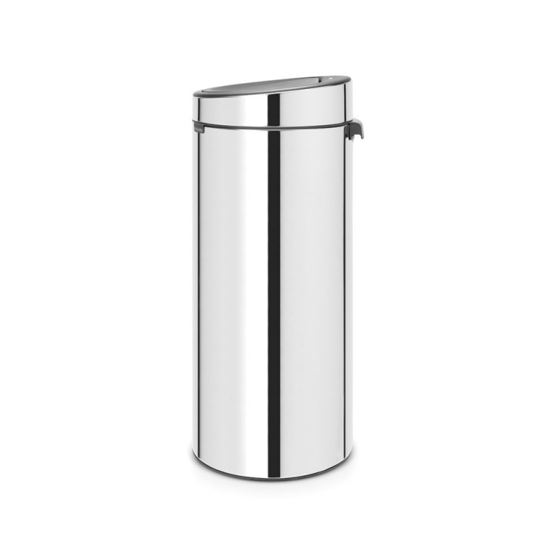 Κάδος Brabantia Touch Bin New 650010, 30 l, Αθόρυβο και ομαλό κλείσιμο, Λαμπερό όνυχα