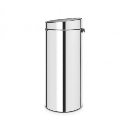 Κάδος Brabantia Touch Bin New 650010, 30 l, Αθόρυβο και ομαλό κλείσιμο, Λαμπερό όνυχα