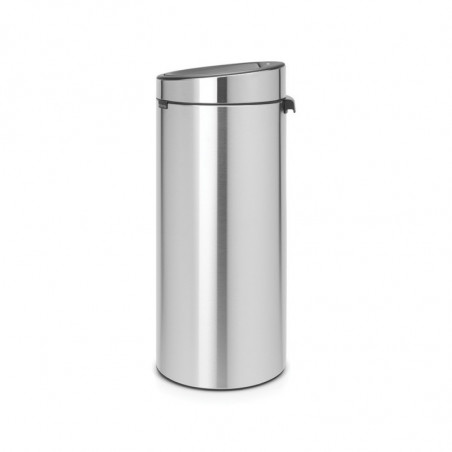 Κάδος Brabantia Touch Bin New 650011, 30 l, αθόρυβο και ομαλό κλείσιμο, Inox/matt