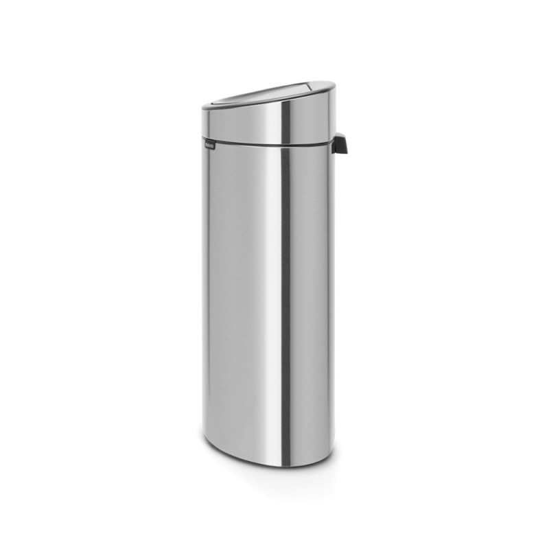 Brabantia Touch Bin New 650532, 40 l, αθόρυβο και ομαλό κλείσιμο, επίπεδη πλάτη, Inox/matt