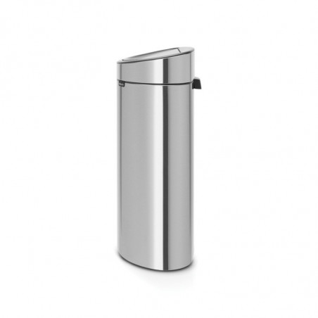 Brabantia Touch Bin New 650532, 40 l, αθόρυβο και ομαλό κλείσιμο, επίπεδη πλάτη, Inox/matt