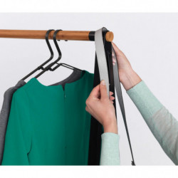 Πολυλειτουργικό ράφι ρούχων Brabantia Linn 1008930, 2 ράφια, Ατσάλι, Μαύρο