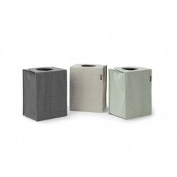 Brabantia Κιβώτιο πλυντηρίου ρούχων 1000828, 35 l, Άνοιγμα μπροστά, Ευρύ καπάκι, Πτυσσόμενο, Μαύρο
