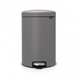 Кош за смет с педал Brabantia NewIcon 20L, Mineral Concrete Grey