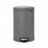 Кош за смет с педал Brabantia NewIcon 20L, Mineral Concrete Grey