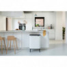Κάδος Brabantia Bo Touch Hi 1001259, 60 L, Πλευρικά ανοίγματα για μεταφορά, Ρυθμιζόμενα πόδια, Λευκό