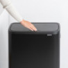 Κάδος Brabantia Bo Touch Hi 1001264, 2x30 l, Στεγανή εφαρμογή στον τοίχο, Ρύθμιση ποδιού, Μαύρο/ματ