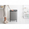 Κάδος Brabantia Bo Touch Hi 1001266, 2x30 l, Στεγανή εφαρμογή στον τοίχο, Ρύθμιση ποδιού, Ορυκτέλαιο με επικάλυψη, Γκρι
