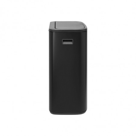 Κάδος απορριμμάτων Brabantia Bo Touch 1001274, 60 λίτρα, Ομαλό και αθόρυβο άνοιγμα, Μεγάλο άνοιγμα, Ανθεκτικό στα αποτυπώματα, Μαύρο/ματ