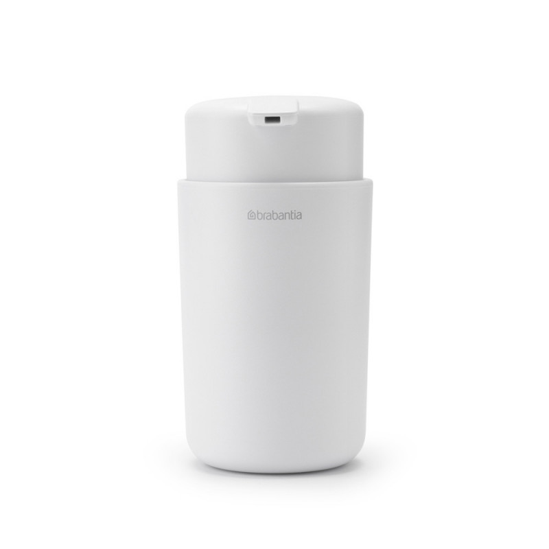 Δοσομετρητής υγρού σαπουνιού Brabantia ReNew 1003134, 250 ml, Αντιολισθητική βάση, Χωρίς σταγόνες, Λευκό