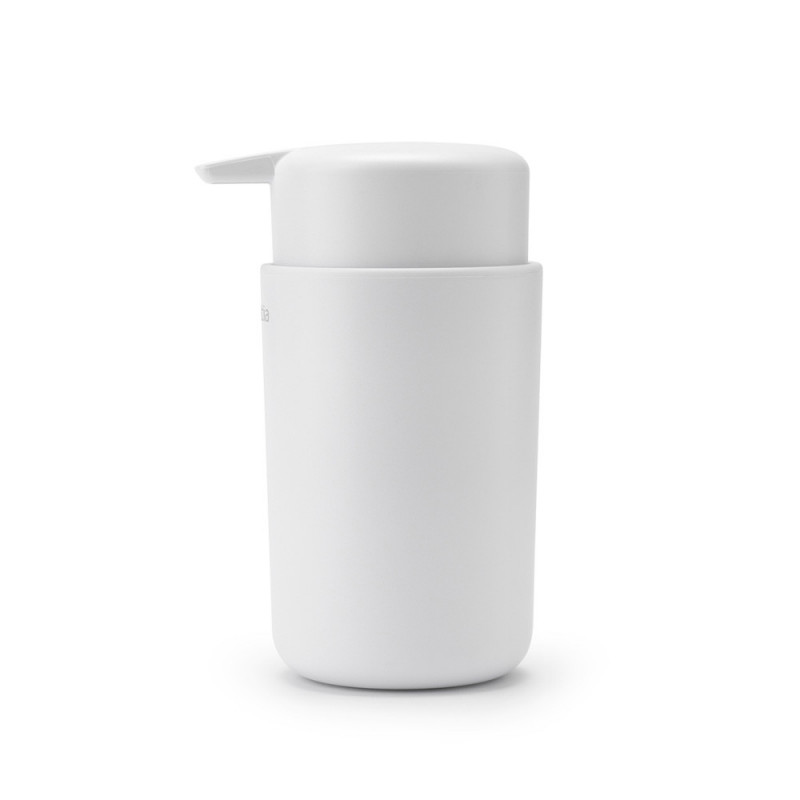 Δοσομετρητής υγρού σαπουνιού Brabantia ReNew 1003134, 250 ml, Αντιολισθητική βάση, Χωρίς σταγόνες, Λευκό