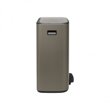 Κάδος Brabantia Bo Pedal 1003184, 60 L, Εύκολο κλείσιμο, Αντιολισθητική βάση, Γκρι