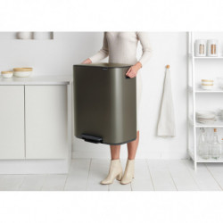 Κάδος Brabantia Bo Pedal 1003184, 60 L, Εύκολο κλείσιμο, Αντιολισθητική βάση, Γκρι