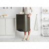 Κάδος Brabantia Bo Pedal 1003184, 60 L, Εύκολο κλείσιμο, Αντιολισθητική βάση, Γκρι